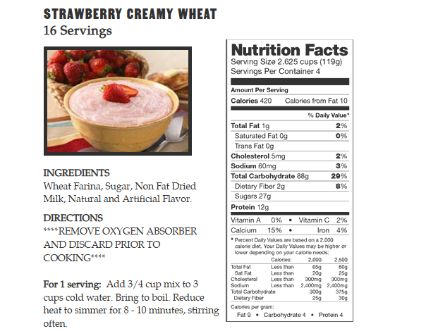 240 Serving Breakfast & Entree Package by Legacy Food Storage