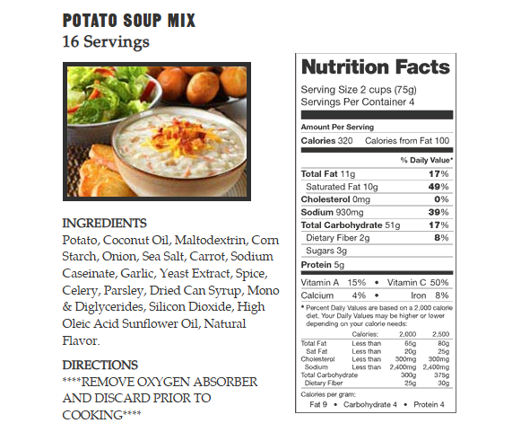 240 Serving Breakfast & Entree Package by Legacy Food Storage