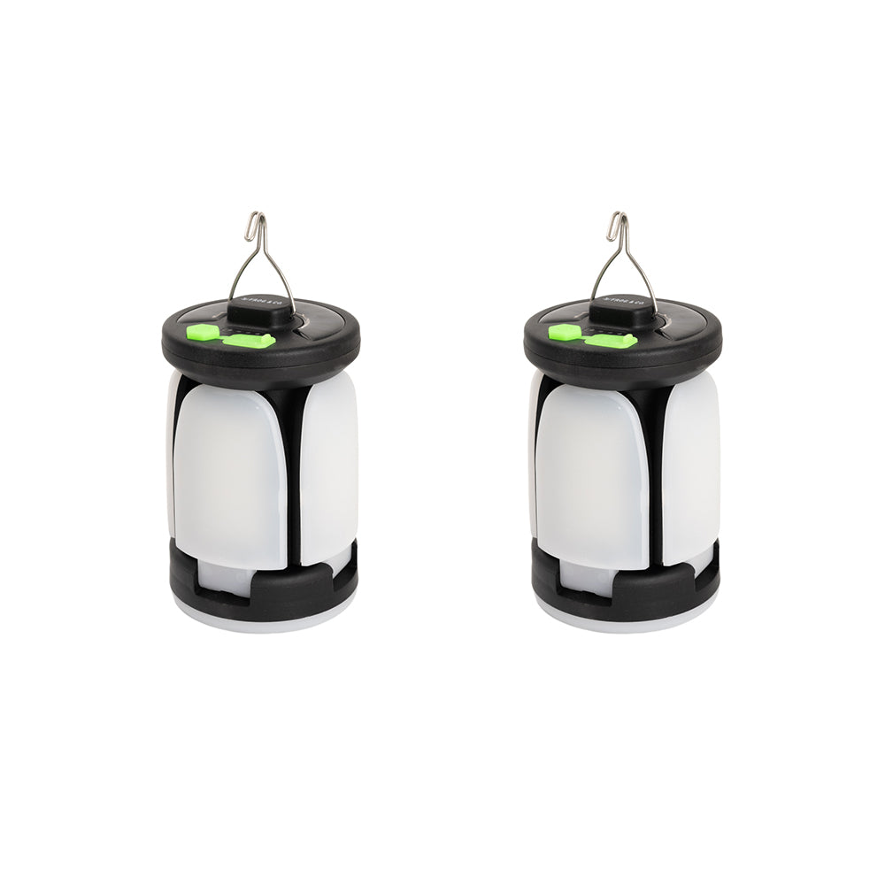 2 QUADPOD CAMPING LANTERNS