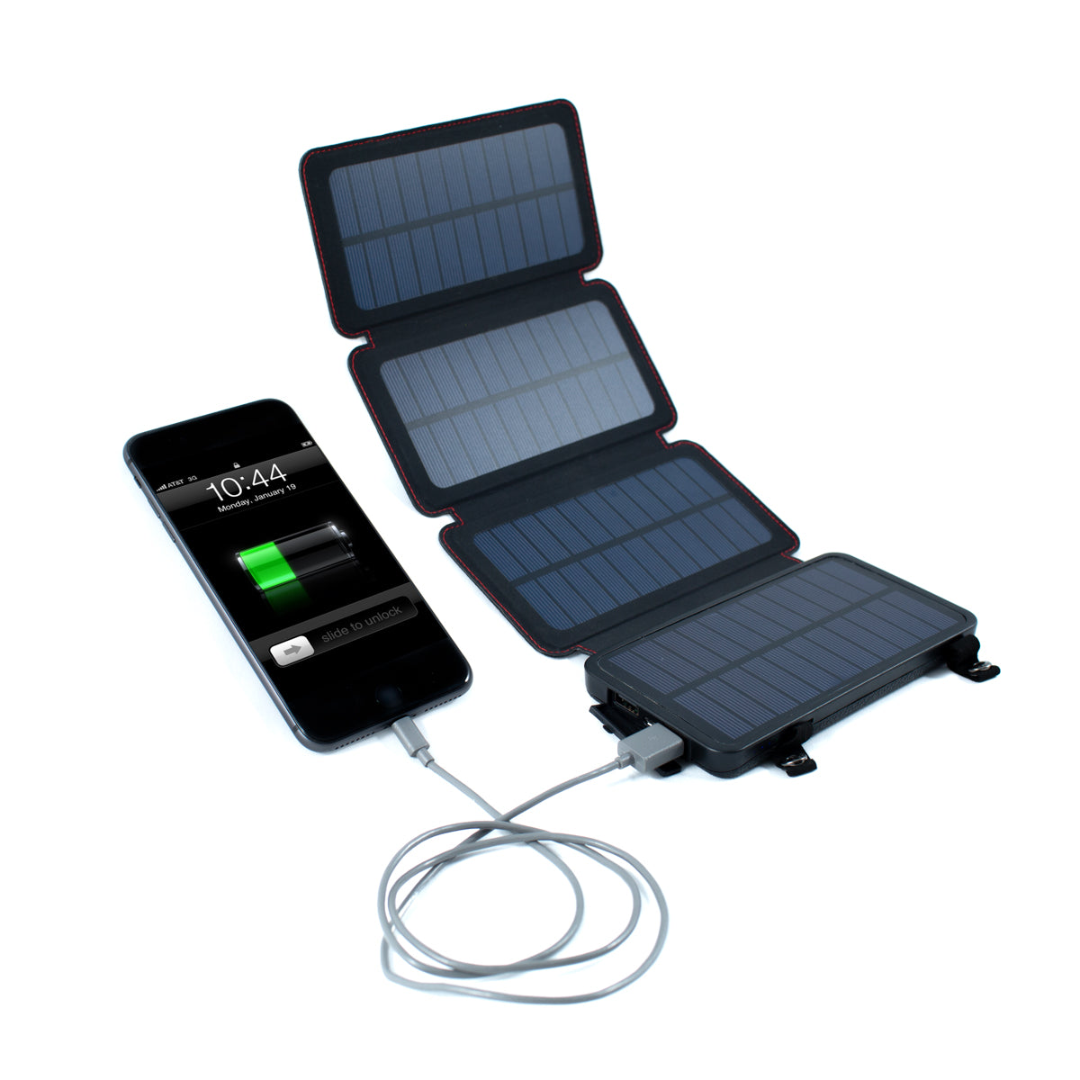Solar Power Bank QuadraPro USB Solar Charger Survival Frog