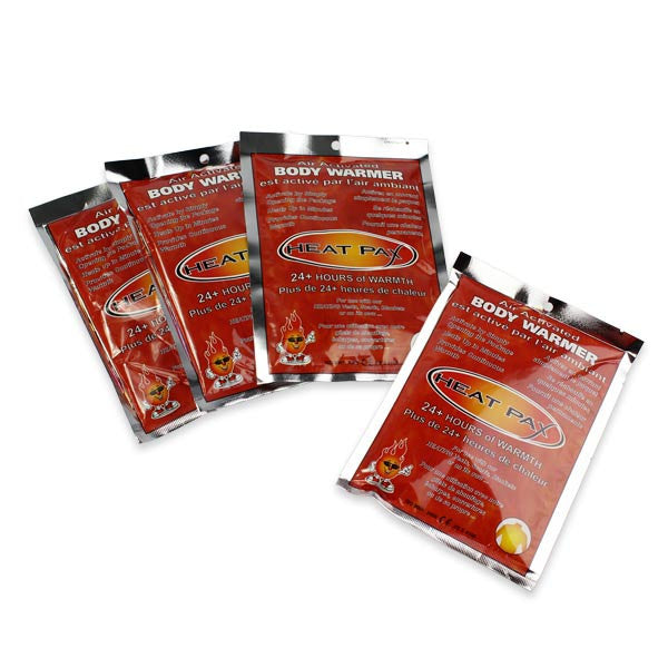 20-Hour Body Warmers by Heat Pax - 4 Pack - Survival Frog