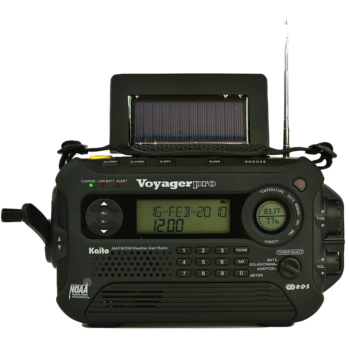 Kaito KA600L Voyager Pro Radio | 5-Way Power & NOAA Alerts