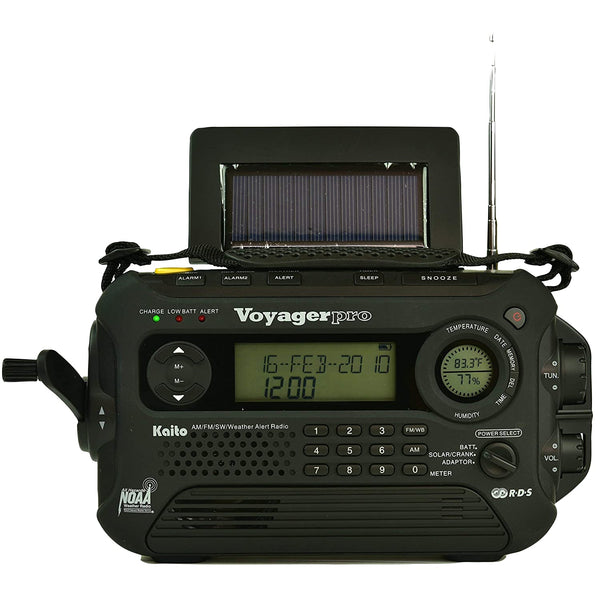 Kaito KA600L Voyager Pro Radio | 5-Way Power & NOAA Alerts