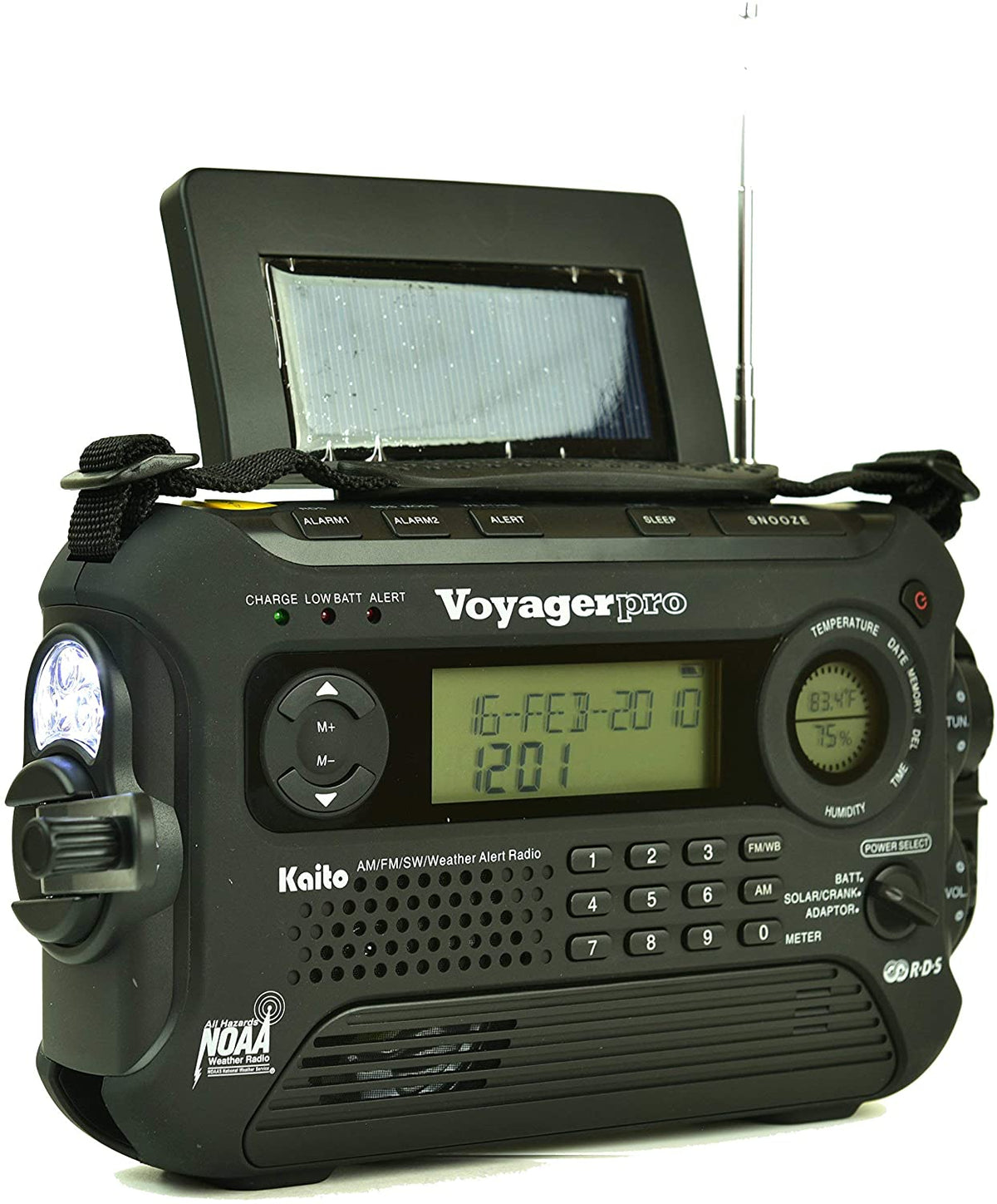 Kaito KA600L Voyager Pro Radio | 5-Way Power & NOAA Alerts