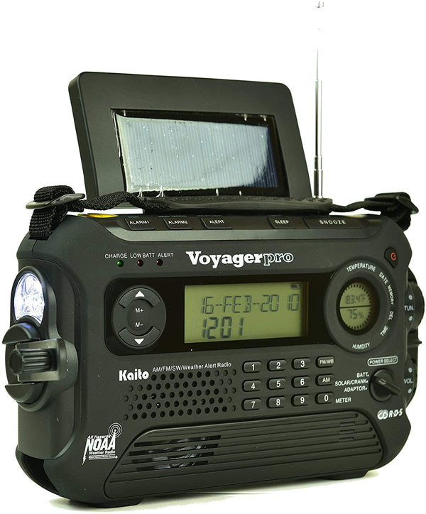 Kaito KA600L Voyager Pro Radio | 5-Way Power & NOAA Alerts