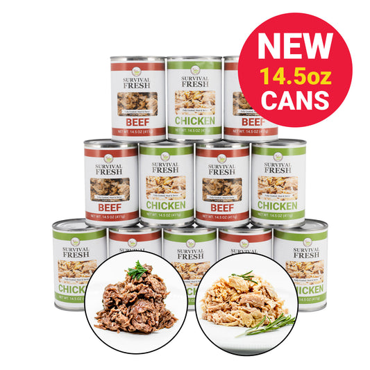 Chicken & Beef Mixed Canned Meat 14.5 oz + FREE Frog Tool