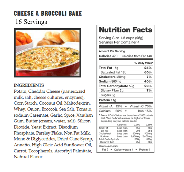 360 Serving Breakfast & Entree Package by Legacy Food Storage