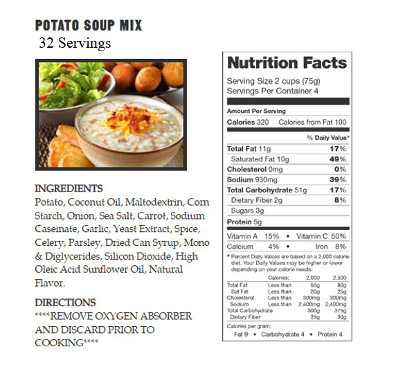360 Serving Breakfast & Entree Package by Legacy Food Storage
