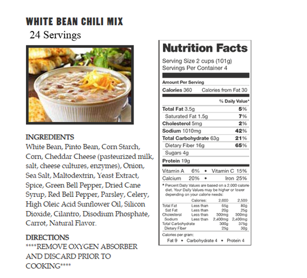 360 Serving Breakfast & Entree Package by Legacy Food Storage