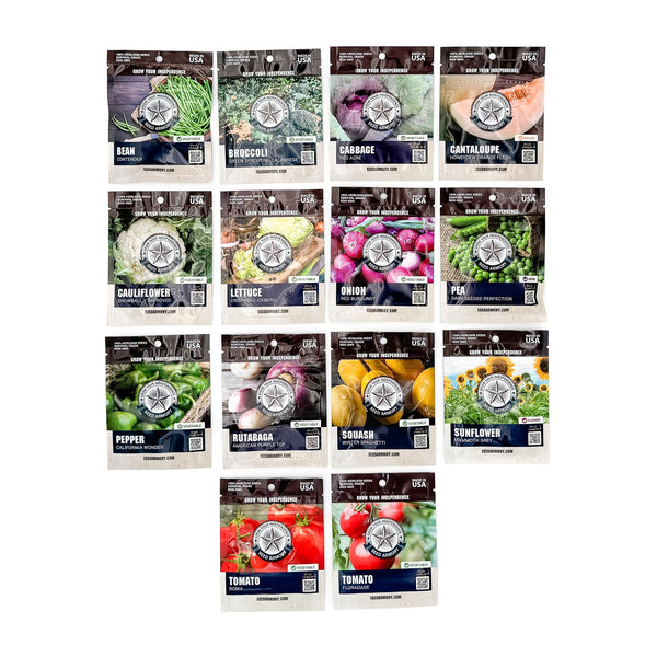 Survival Seed Vault | 14 Heirloom Varieties