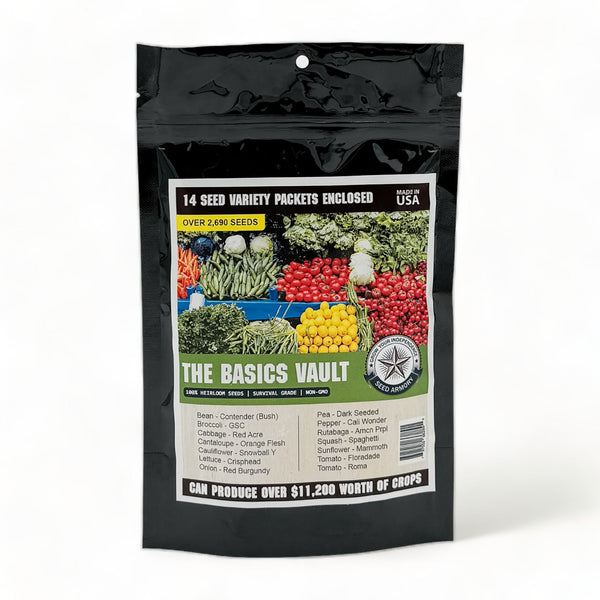 Survival Seed Vault | 14 Heirloom Varieties