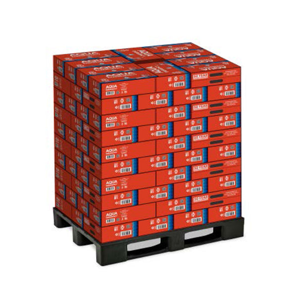 Full pallet of Aqua Emergency 24-pack canned water cases