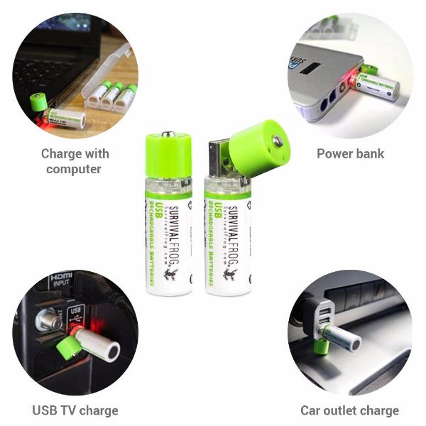 USB Rechargeable Batteries infographic