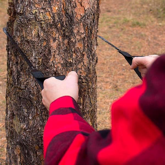 Pocket Chainsaw being Used on Tree