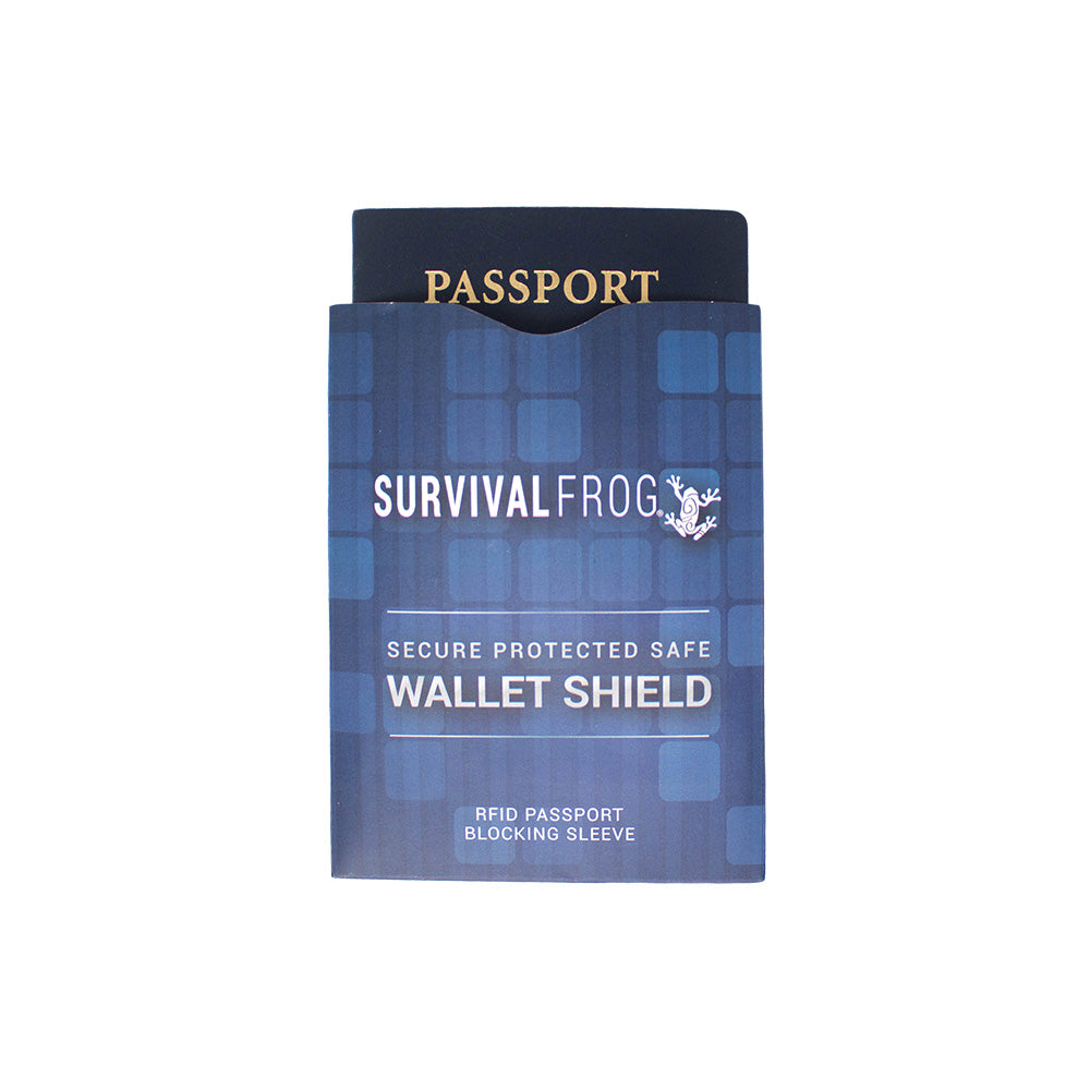 Safe Wallet Shield RFID Blocker for Passport - Survival Frog