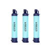 Personal Water Filter Straw by Frog & Co - 3 pack