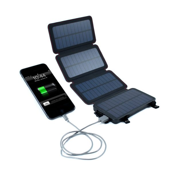 Solar Power Bank QuadraPro USB Solar Charger Survival Frog