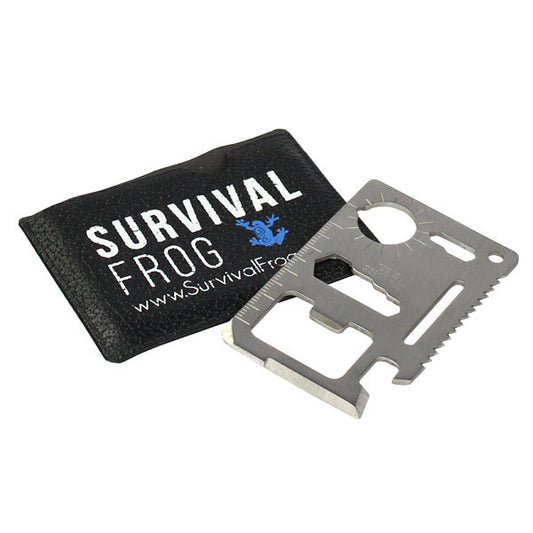 11-in-1 Survival Wallet Tool - Survival Frog