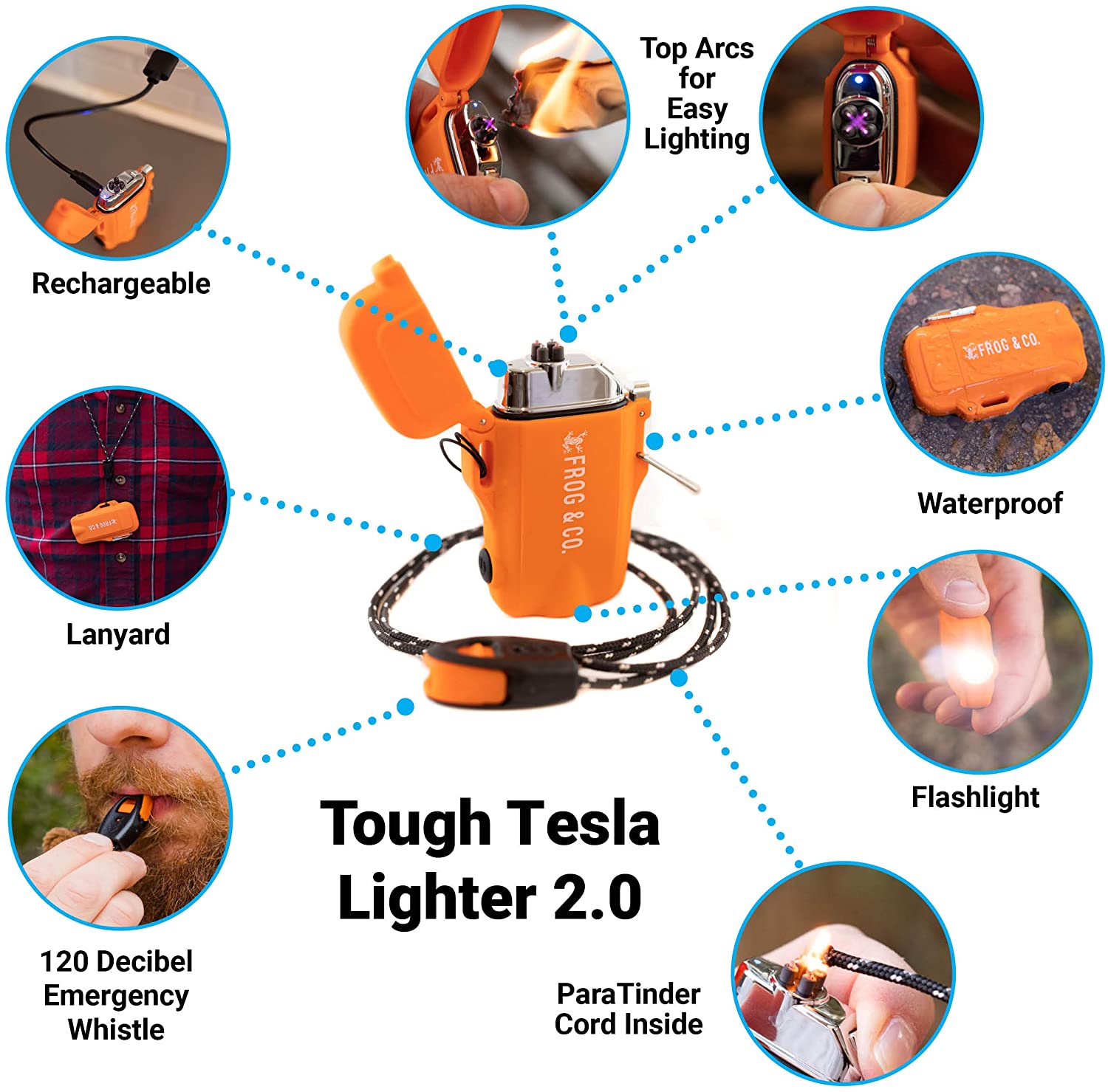 Tesla Coil Lighter | Rechargeable | Survival Frog