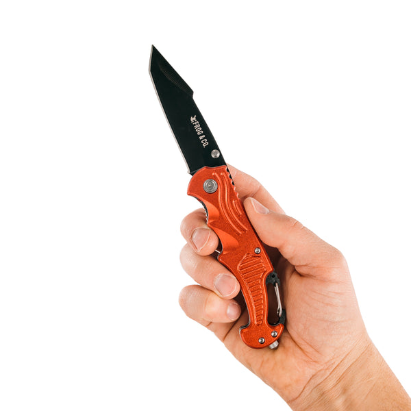 Red Survival Pocket Knife