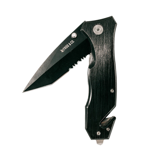 Black Survival Pocket Knife