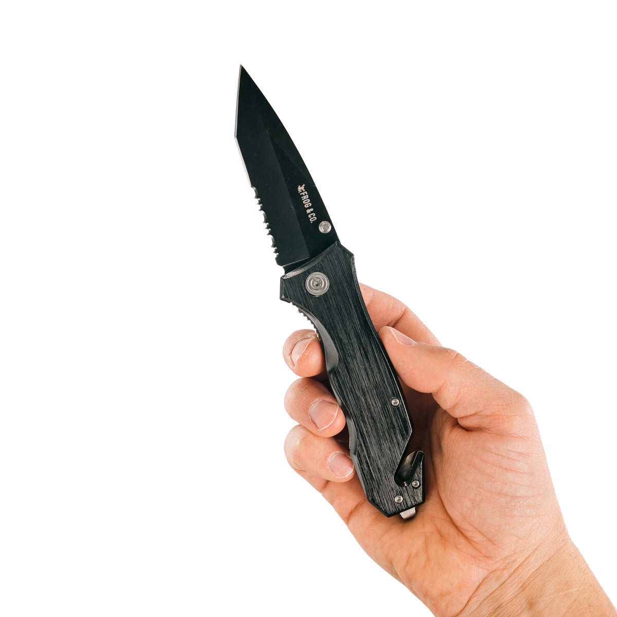 Black Survival Pocket Knife